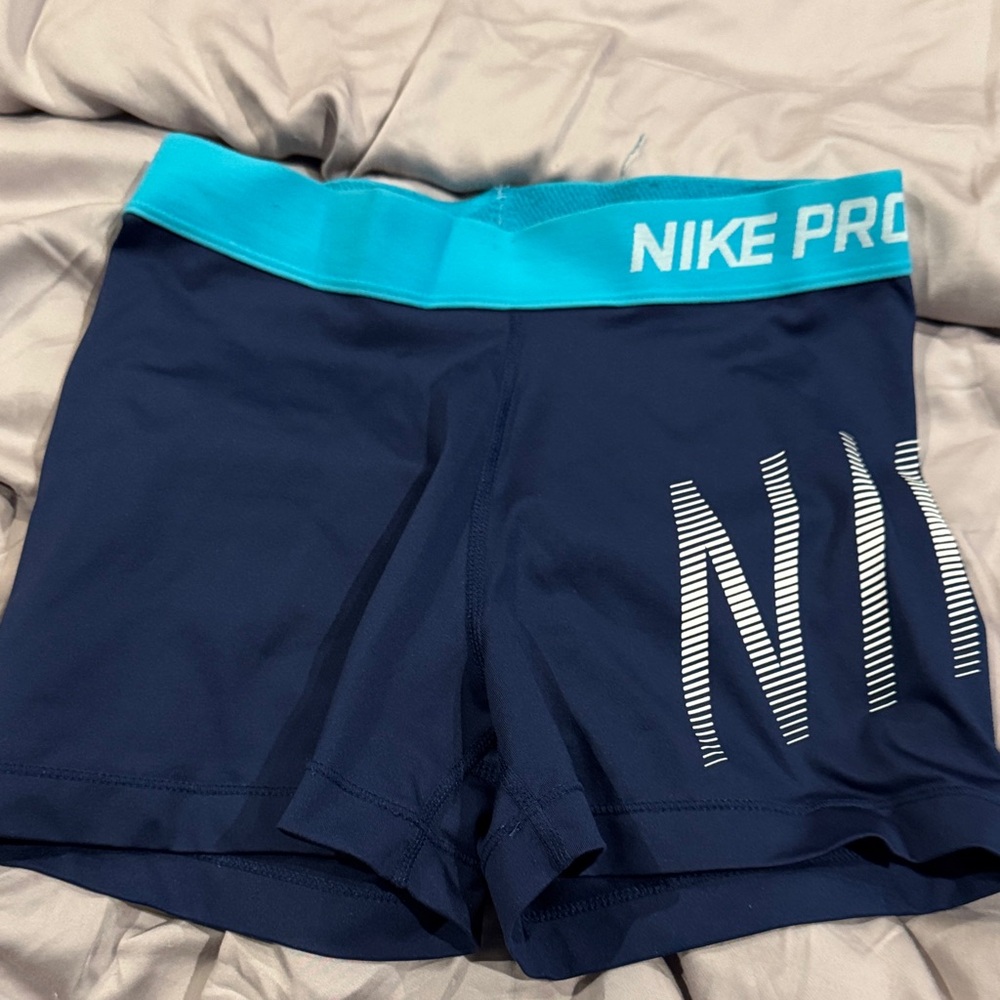 Nike Pro Women's Athletic Shorts in Navy and blue